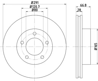 Тормозной диск TEXTAR для JAGUAR XJ (XJ40, XJ81) 6 3.2 24V