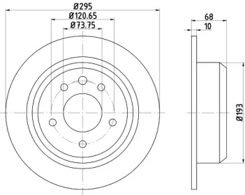 Тормозной диск TEXTAR для JAGUAR XJ (XJ40, XJ81) 6 3.2 24V
