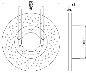 Дисковой тормозной механизм TEXTAR для PORSCHE BOXSTER (987) 2.7