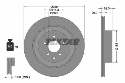 Дисковой тормозной механизм TEXTAR для NISSAN 370 Z Roadster (Z34) 3.7