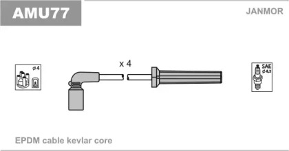 Система зажигания / накаливания JANMOR для DAEWOO REZZO (KLAU) 1.8