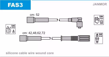 Система зажигания / накаливания JANMOR для FIAT PANDA (141_) 1000 4x4