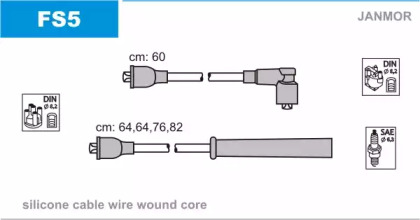 Система зажигания / накаливания JANMOR для FORD SIERRA Хэтчбек (GBC, GBG) 2.0 i Cat