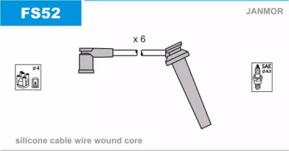 Система зажигания / накаливания JANMOR для FORD MONDEO III Turnier (BWY) 3.0 V6 24V
