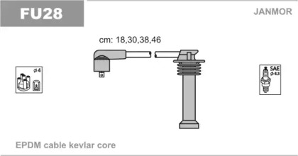 Свечной кабель / соединительные элементы JANMOR для FORD COUGAR (EC_) 2.0 16V