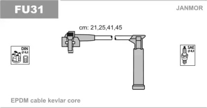 Свечной кабель / соединительные элементы JANMOR для FORD PUMA (EC_) 1.7 16V