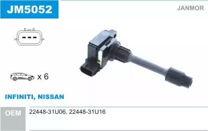 Система зажигания / накаливания JANMOR для NISSAN MAXIMA / MAXIMA QX IV (A32) 2.5 V6 24V