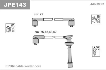 Свечной кабель / соединительные элементы JANMOR для NISSAN SUNNY III Liftback (N14) 2.0 i 16V