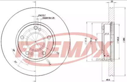 Дисковой тормозной механизм FREMAX для NISSAN PRIMERA Traveller (WP11) 2.0 TD