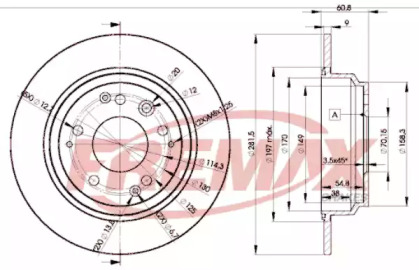 Дисковой тормозной механизм FREMAX для HONDA LEGEND II (KA) 3.2 i 24V (KA7)