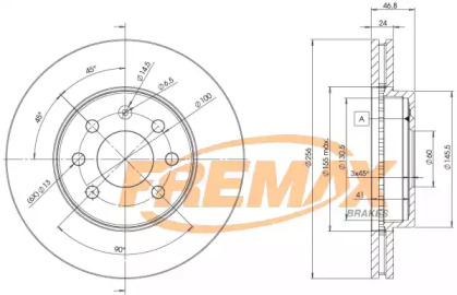 Тормозной диск FREMAX для CHEVROLET ZAFIRA (F75) 2.0