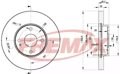 Дисковой тормозной механизм FREMAX для MAZDA 323 S IV (BG) 1.8 16V Turbo 4WD