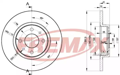 Дисковой тормозной механизм FREMAX для ALFA ROMEO 146 (930_) 1.9 TD (930.B4A)