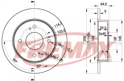 Дисковой тормозной механизм FREMAX для NISSAN PRIMERA Traveller (W10) 1.6 i