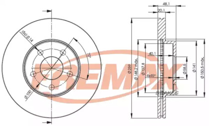 Дисковой тормозной механизм FREMAX для CHEVROLET BERETTA купе (1_37) 3.1 V6