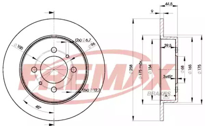 Тормозной диск FREMAX для NISSAN SUNNY III Liftback (N14) 2.0 i 16V