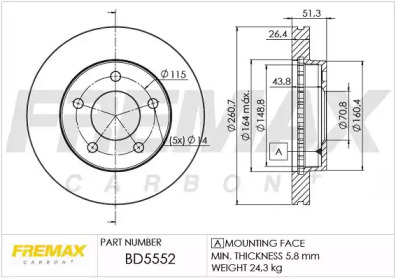 Дисковой тормозной механизм FREMAX для CHEVROLET BLAZER S10 2.2