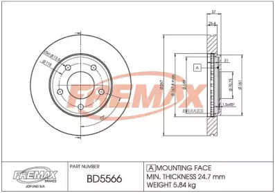 Дисковой тормозной механизм FREMAX для CHEVROLET LUMINA седан 3.1