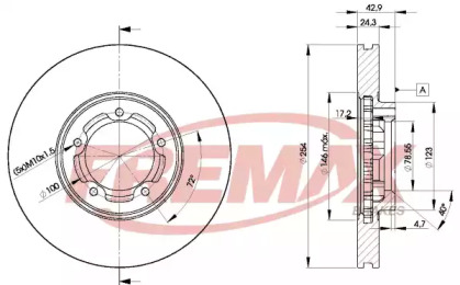 Дисковой тормозной механизм FREMAX для FORD TRANSIT Фургон (E_ _) 2.0 i (EAL, EAS)