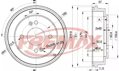 Барабанный тормозной механизм FREMAX для KIA PICANTO (BA) 1.0