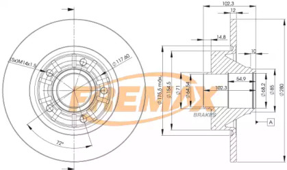 Ступица колеса / установка FREMAX для NISSAN PRIMASTAR Фургон (X83) 2.0