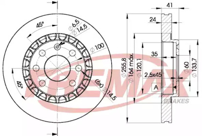 Тормозной диск FREMAX для CHEVROLET LANOS седан 1.6 16V