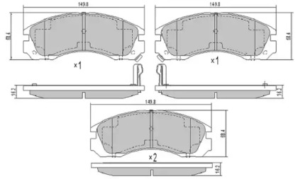 Запчасти для ТО FREMAX для MITSUBISHI L 400 автобус (PD_W, PC_W, PA_V, PB_V, PA_W) 2.0 (PA3W)