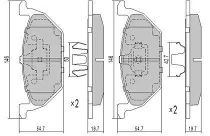 Тормозные колодки FREMAX для SKODA FABIA I Combi (6Y5) 1.4 16V