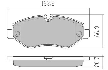 Тормозные колодки FREMAX для VW CRAFTER 30-50 c бортовой платформой/ходовая часть (2F_) 2.0 TDI
