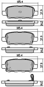 Тормозные колодки FREMAX для NISSAN CUBE (Z12) 1.5 dCi