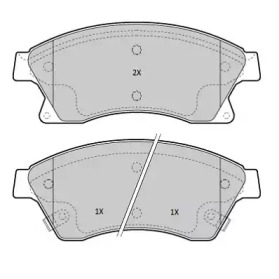 Дисковой тормозной механизм FREMAX для CHEVROLET CRUZE Station Wagon (J308) 1.4