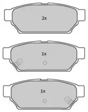 Тормозные колодки FREMAX для MITSUBISHI LANCER V (CB_A, CD_A, CE_A) 1.6 16V 4WD (CD4A)