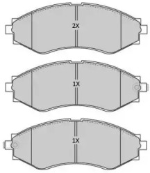 Тормозные колодки FREMAX для CHEVROLET NUBIRA седан 2.0 D