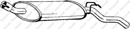 Выхлопная система BOSAL для RENAULT RAPID Фургон (F40_, G40_) 1.4 (F402)