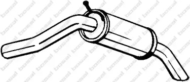 Выхлопная система BOSAL для LAND ROVER DISCOVERY III (L319) 2.7 TD 4x4