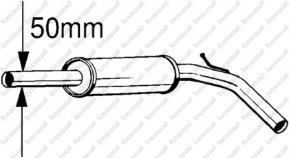 Выхлопная система BOSAL для VW POLO (6N1) 64 1.9 D