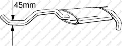 Выхлопная система BOSAL для VW POLO (6N1) 64 1.9 D
