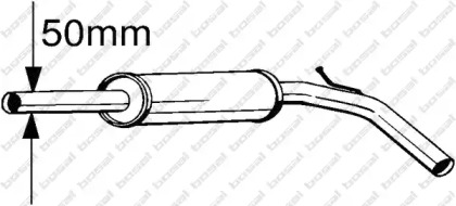 Выхлопная система BOSAL для VW POLO (6N1) 64 1.9 D