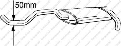 Выхлопная система BOSAL для VW POLO (6N1) 64 1.9 D