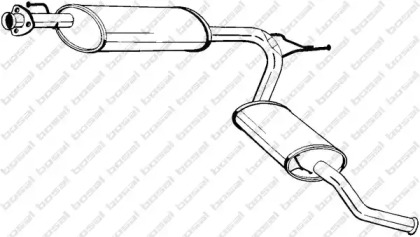 Выхлопная система BOSAL для PEUGEOT BOXER автобус (244, Z_) 2.8 HDi
