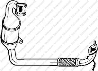 Выхлопная система BOSAL для FORD FIESTA V Van 1.4 TDCi