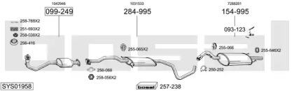 Выхлопная система BOSAL для FORD ESCORT VII (GAL, AAL, ABL) 1.8 16V