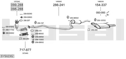 Выхлопная система BOSAL для FORD PUMA (EC_) 1.4 16V