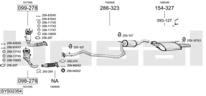 Выхлопная система BOSAL для FORD PUMA (EC_) 1.7 16V