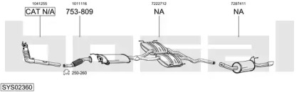 Выхлопная система BOSAL для FORD SCORPIO II Turnier (GNR, GGR) 2.3 i 16V
