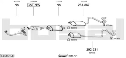 Выхлопная система BOSAL для FORD TRANSIT автобус (E_ _) 2.5 DI (EBL, EDS, ESL, ESS, EUS)