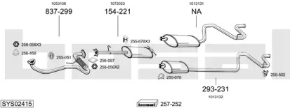 Глушитель в сборе BOSAL для FORD TRANSIT автобус (E_ _) 2.5 TD (EBL, EDL, EDS, EGL, ESL, ESS, EUS)