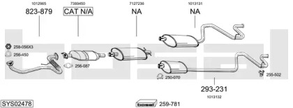 Глушитель в сборе BOSAL для FORD TRANSIT автобус (E_ _) 2.5 TD (EBL, EDL, EDS, EGL, ESL, ESS, EUS)