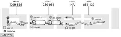 Выхлопная система BOSAL для FORD TRANSIT c бортовой платформой/ходовая часть (FM_ _, FN_ _) 2.4 DI (F_A_, F_B_, F_C_, F_D_)