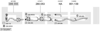 Выхлопная система BOSAL для FORD TRANSIT c бортовой платформой/ходовая часть (FM_ _, FN_ _) 2.4 DI (F_A_, F_B_, F_C_, F_D_)